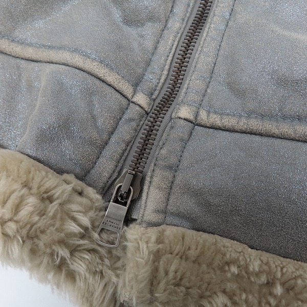 実際に弊社で買取させて頂いたARMANI EXCHANGE/アルマーニエクスチェンジ ムートンジャケット XLの画像 4枚目