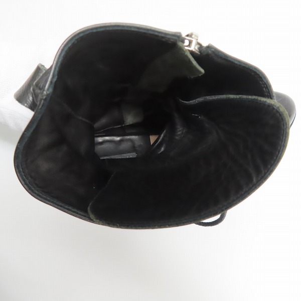 実際に弊社で買取させて頂いたMIHARA YASUHIRO/ミハラヤスヒロ サイドジップ レースアップブーツ/27の画像 4枚目