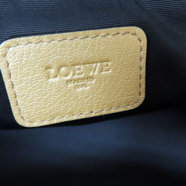 実際に弊社で買取させて頂いたLOEWE/ロエベ ヘリテージ レザー ボーリング/ボストンバッグ  ゴールドの画像 4枚目