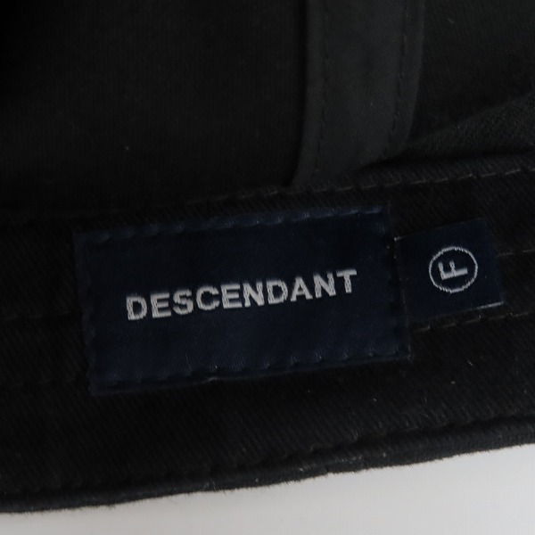 実際に弊社で買取させて頂いたDESCENDANT/ディセンダント ロゴ キャップ/Fの画像 4枚目