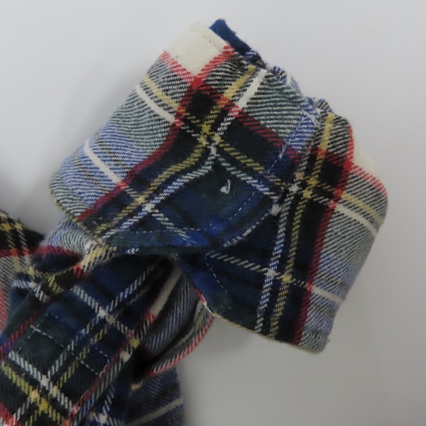 実際に弊社で買取させて頂いたuniform experiment/ユニフォームエクスペリメント BACK PRINT FLANNEL CH フランネルシャツ UE-123067/1の画像 4枚目