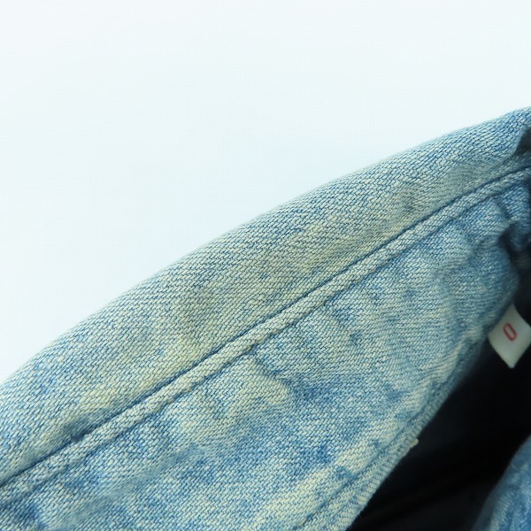 実際に弊社で買取させて頂いたBLUE BLUE/ブルーブルー デニム ウエスタンシャツ/0/XSの画像 5枚目