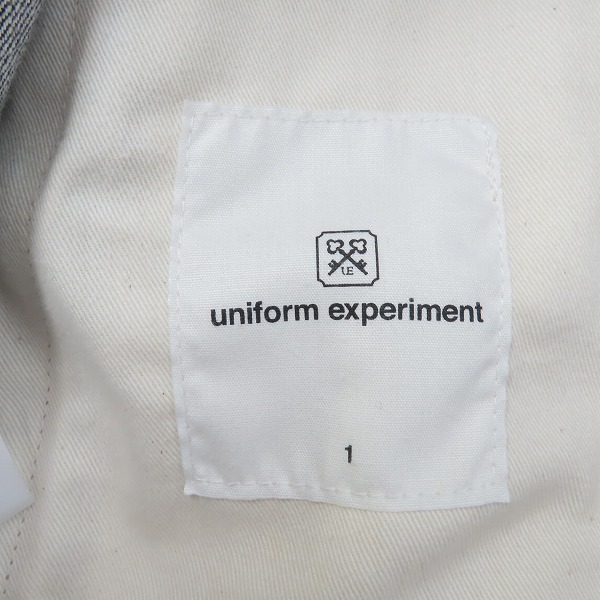 実際に弊社で買取させて頂いたuniform experiment/ユニフォームエクスペリメント デニムジャケット UE-110033/1の画像 2枚目