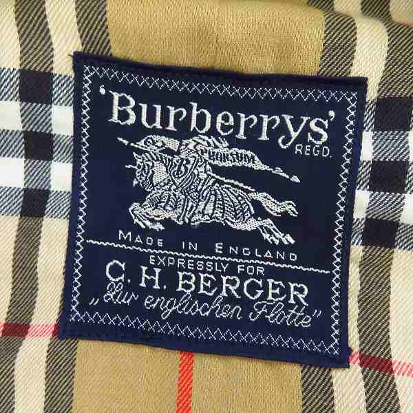 実際に弊社で買取させて頂いたBurberrys/バーバリーズ 裏地チェック柄 ロング丈 ステンカラーコート/52の画像 2枚目