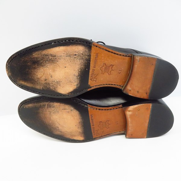 実際に弊社で買取させて頂いたALFREDO BANNISTER/アルフレッドバニスター レザー シューズ ブラック/41の画像 2枚目