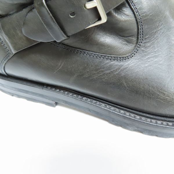 実際に弊社で買取させて頂いたDior HOMME/ディオールオム ベルテッド エンジニアブーツ 40の画像 6枚目
