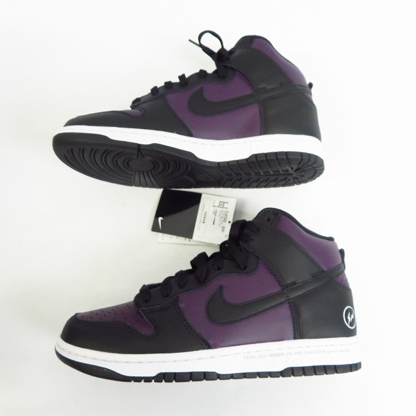 実際に弊社で買取させて頂いた【未使用】NIKE/ナイキ×FRAGMENT DESIGN/フラグメントデザイン DUNK HI/F ダンクハイ 北京 DJ0382-600/27の画像 3枚目