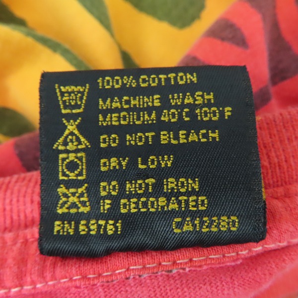 実際に弊社で買取させて頂いたThe Rolling Stones/ローリングストーンズ 90s ビンテージ WORLD TOUR 94/95 バンドTシャツ レッド×イエロー/XLの画像 3枚目