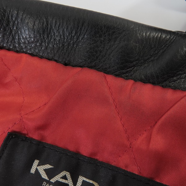 実際に弊社で買取させて頂いた【カスタム】KADOYA/カドヤ STANLEY GUESS/スタンリーゲス シングル レザージャケットの画像 5枚目