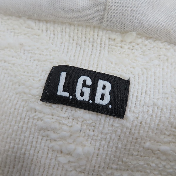 実際に弊社で買取させて頂いたL.G.B./ルグランブルー 切りっぱなし加工パーカー/0の画像 2枚目