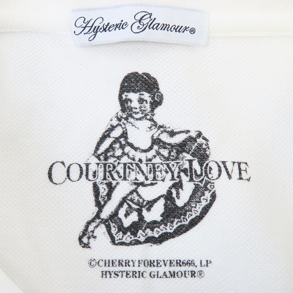 ヒステリックグラマー COURTNEY LOVE ポロシャツ