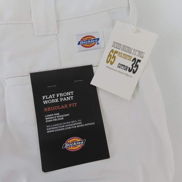 実際に弊社で買取させて頂いた【未使用】Dickies/ディッキーズ SHORTS ORIGINAL HALF PANTS ハーフパンツ/ショーツ ホワイト/白 WD874H3/32 の画像 5枚目