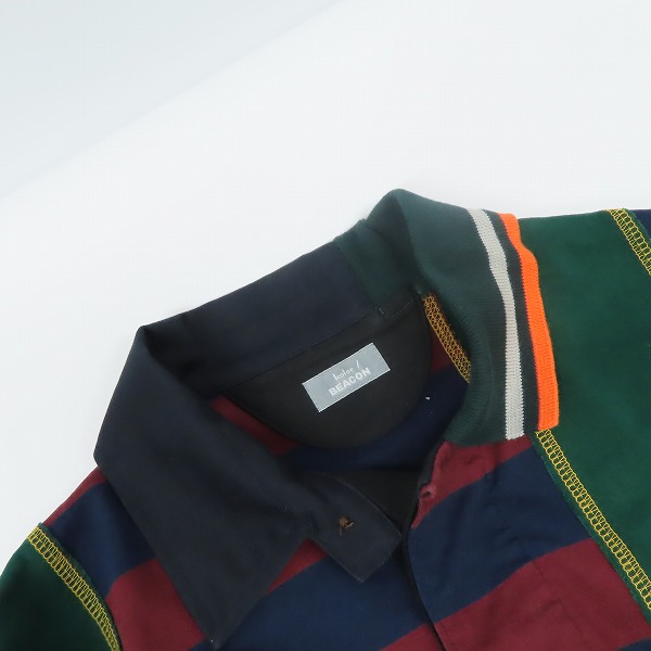 実際に弊社で買取させて頂いたkolor/カラー BEACON ボーダードッキング ポロシャツ/ラガーシャツ 21SBM T06233/1の画像 4枚目