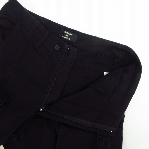 実際に弊社で買取させて頂いたCABANE de ZUCCa /カバンドズッカ カーゴパンツ ブラック CZ04FF504/Mの画像 2枚目