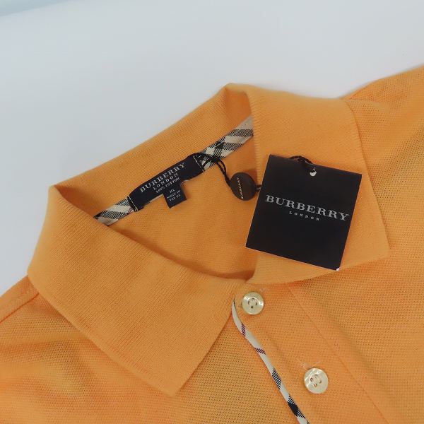 実際に弊社で買取させて頂いた【未使用】BURBERRY LONDON/バーバリーロンドン 英国製 半袖ポロシャツ XLの画像 5枚目