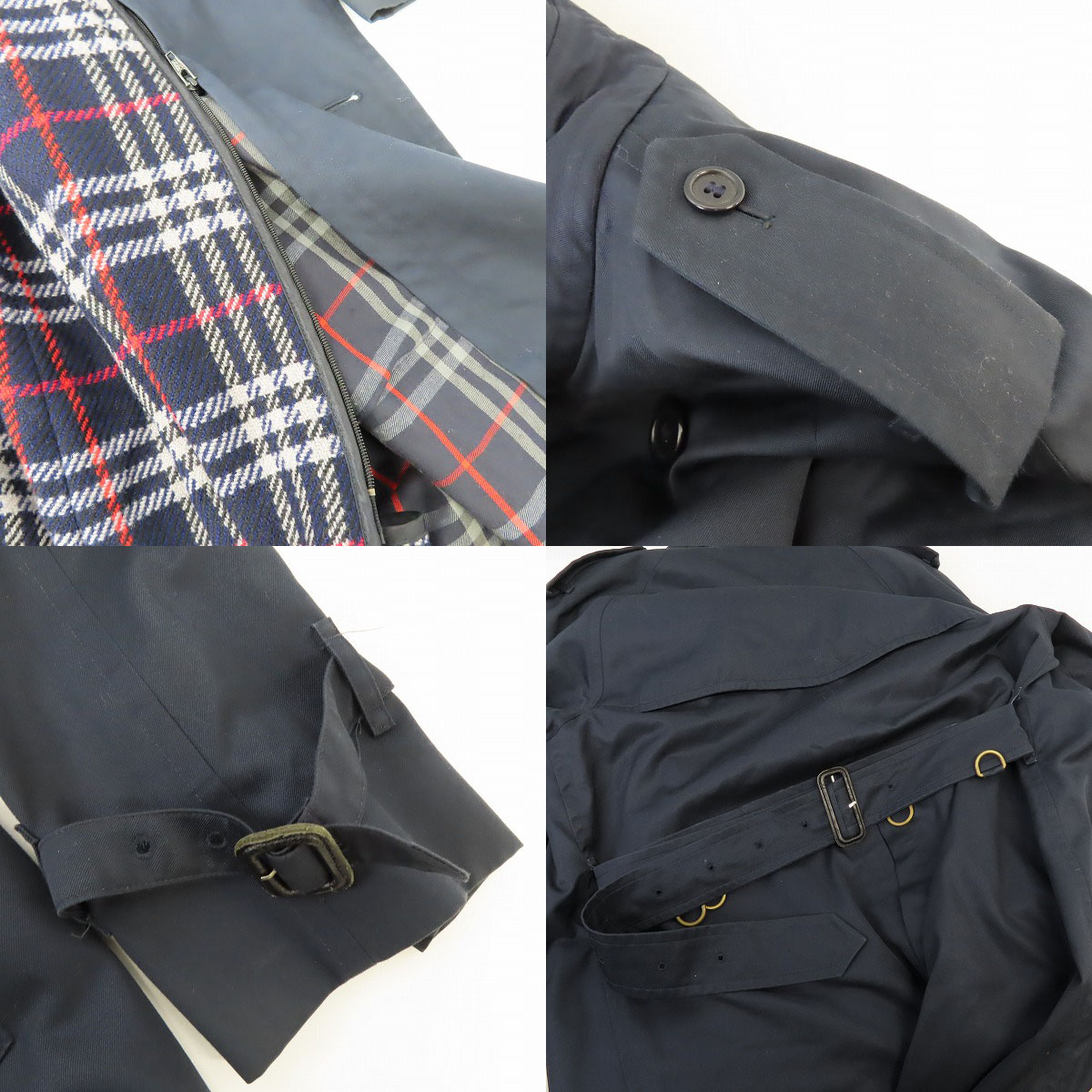 実際に弊社で買取させて頂いたBurberrys/バーバリーズ ライナー付き ウール/ロング丈 トレンチコートの画像 6枚目