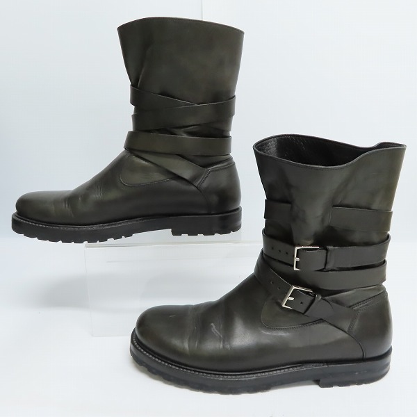 実際に弊社で買取させて頂いたDior HOMME/ディオールオム ベルテッド エンジニアブーツ 40の画像 3枚目