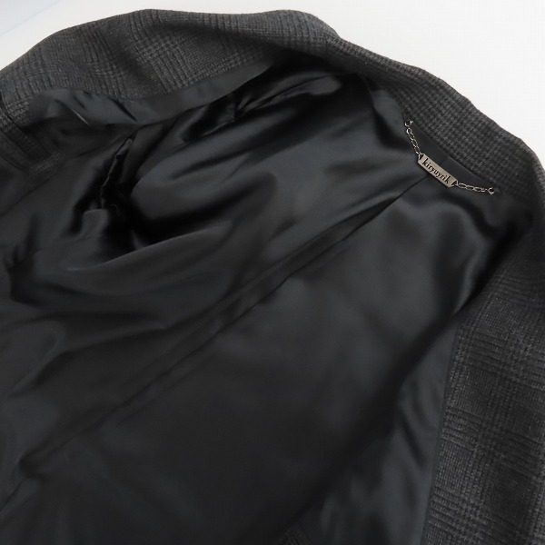 実際に弊社で買取させて頂いたkiryuyrik/キリュウキリュウ ウール 1B テーラードジャケット グレー系/Sの画像 2枚目