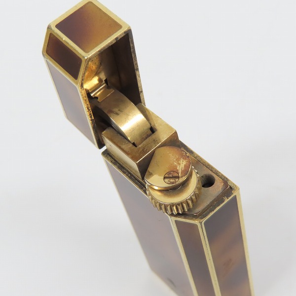 実際に弊社で買取させて頂いたCartier/カルティエ ペンタゴン ガスライター ブラウンの画像 5枚目