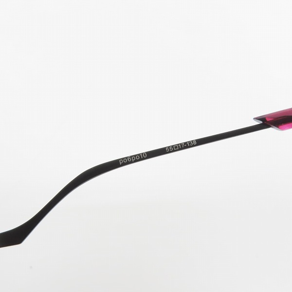 実際に弊社で買取させて頂いたLess than human/レスザンヒューマン アンダーリム メガネフレーム po6po10 59sの画像 4枚目