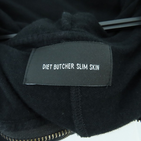 実際に弊社で買取させて頂いたDIET BUTCHER SLIM SKIN/ダイエットブッチャースリムスキン ジップアップパーカー/1の画像 2枚目