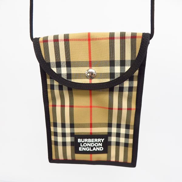 実際に弊社で買取させて頂いたBURBERRY/バーバリー 21AW ヴィンテージチェック ネックポーチ/ショルダーバッグ/サコッシュバッグ