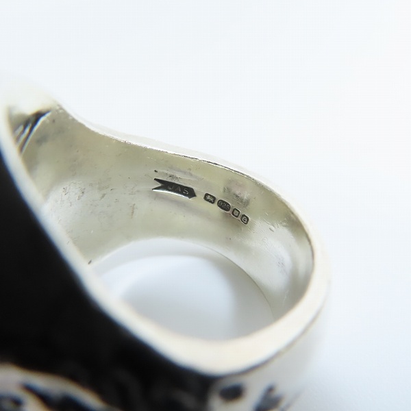 実際に弊社で買取させて頂いた【ギャラ付】CRAZY PIG/クレイジーピッグ Plague Skull Ring/プレイグ スカル リング CP88/21号の画像 6枚目