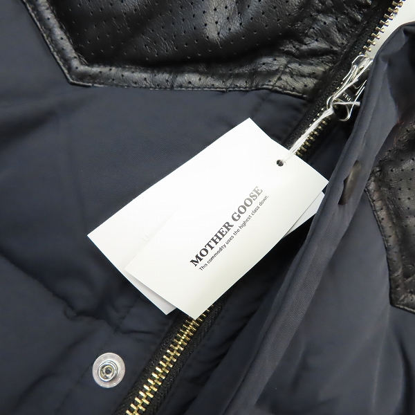 実際に弊社で買取させて頂いたHEAD PORTER PLUS/ヘッドポータープラス マザーグース 切替 ダウンジャケット Lの画像 6枚目