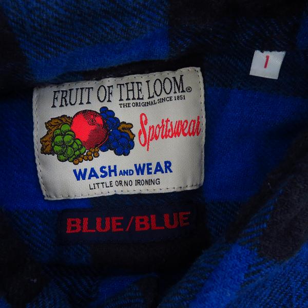 実際に弊社で買取させて頂いたFRUIT OF THE LOOM/フルーツ オブ ザルーム BLUE BLUE/ブルーブルー L/S SHIRT 700050-135/1の画像 2枚目