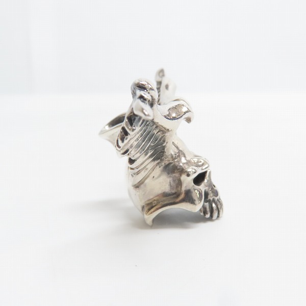 実際に弊社で買取させて頂いた【ギャラ付】THIRTEEN DESIGNS/サーティーンデザインズ FP-5 TINY FLYING SKULL PENDANT/ペンダントトップの画像 4枚目