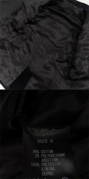 実際に弊社で買取させて頂いたKNOTT/ノット TOMORROWLAND/トゥモローランド ベロア セットアップスーツ ネイビー/Oの画像 4枚目