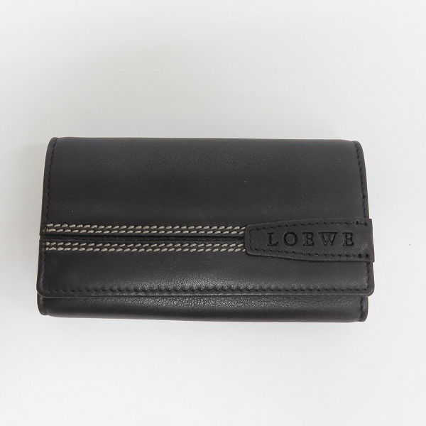 実際に弊社で買取させて頂いたLOEWE/ロエベ ロゴデザイン 6連 レザー キーケース