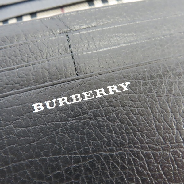 実際に弊社で買取させて頂いたBURBERRY/バーバリー 裏地 ノバチェック 二つ折り長財布の画像 6枚目