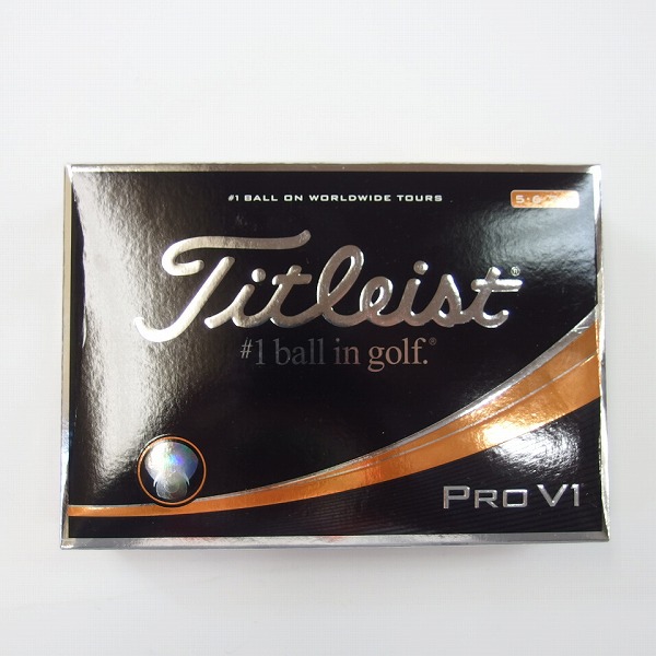 実際に弊社で買取させて頂いた【未使用/オウンネーム入】Titleist/タイトリスト PRO V1 2017年モデル ゴルフボール 1ダースの画像 2枚目