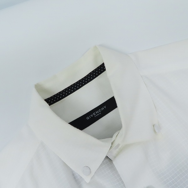 実際に弊社で買取させて頂いたGIVENCHY/ジバンシィ 長袖 ボタンダウンシャツ ホワイトの画像 4枚目