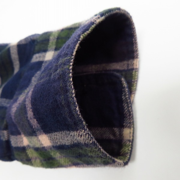 実際に弊社で買取させて頂いたDESCENDANT/ディセンダント チェック柄 フーディー 長袖シャツ/2の画像 6枚目