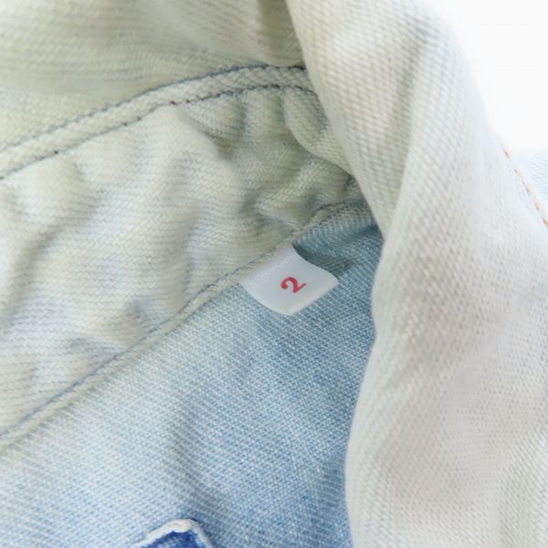 実際に弊社で買取させて頂いたBLUE BLUE/ブルーブルー スナップボタン ウェスタンシャツ/2の画像 3枚目