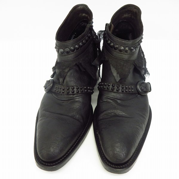 実際に弊社で買取させて頂いたalfredoBANNISTER/アルフレッド バニスター サイドジップショートブーツ/41