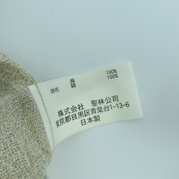 実際に弊社で買取させて頂いたBLUE BLUE/ブルーブルー リネン ハーフスリーブプルオーバーの画像 3枚目