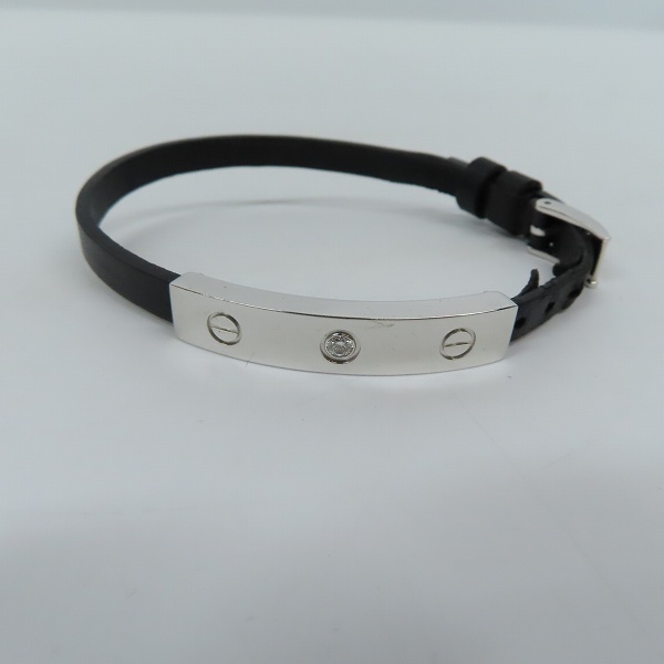 実際に弊社で買取させて頂いた【ギャラ付】Cartier/カルティエ K18WG/750WG LOVE/ラブ ブレスレットw1ダイヤの画像 1枚目