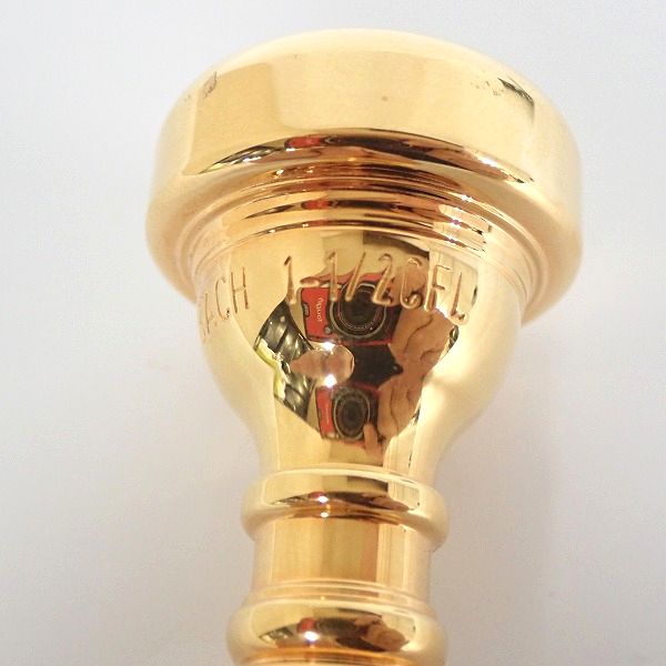 実際に弊社で買取させて頂いたVINCENT BACH/バック 1-1/2CFL フリューゲルホルン用マウスピース GP/ゴールド 3421HCの画像 2枚目