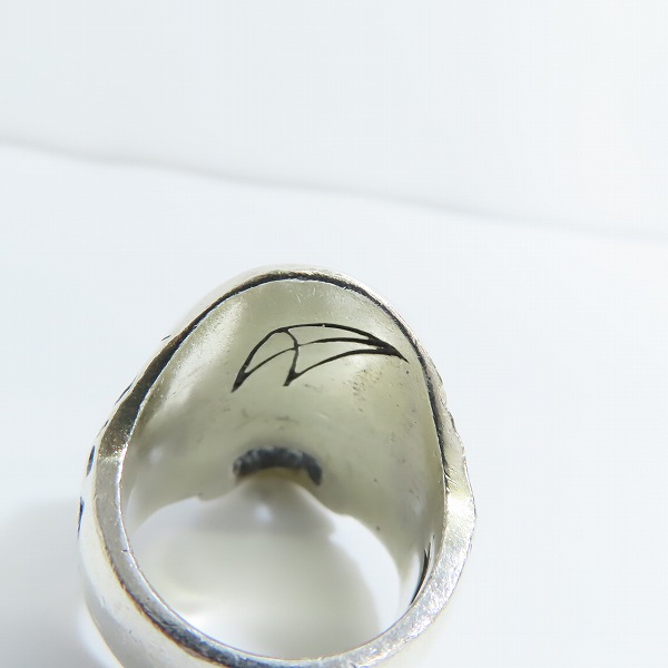 実際に弊社で買取させて頂いた【ギャラ付】CRAZY PIG/クレイジーピッグ Plague Skull Ring/プレイグ スカル リング CP88/21号の画像 5枚目