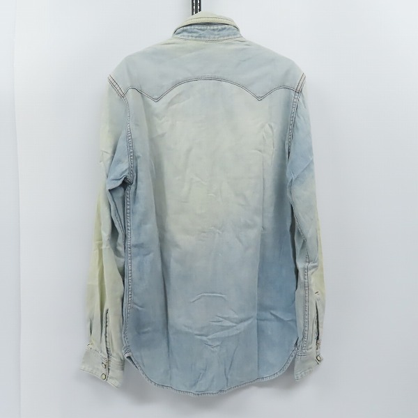 実際に弊社で買取させて頂いたBLUE BLUE/ブルーブルー スナップボタン ウェスタンシャツ/2の画像 1枚目