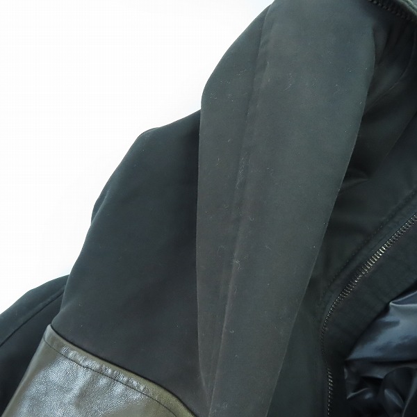 実際に弊社で買取させて頂いたDIET BUTCHER SLIM SKIN/ダイエットブッチャースリムスキン 部分馬革　ブルゾンジャケット/1の画像 4枚目