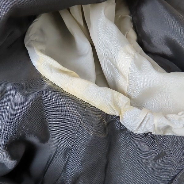 実際に弊社で買取させて頂いたGIORGIO ARMANI/ジョルジオ アルマーニ ストライプ ダブル ジャケット/パンツ セットアップ/スーツ グレー/48の画像 5枚目