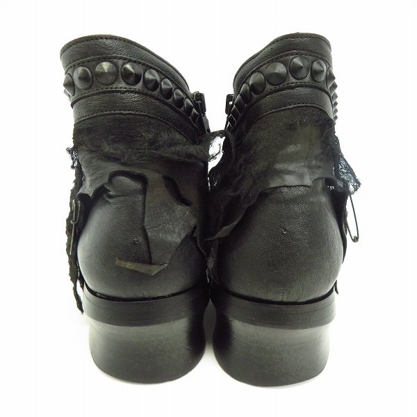 実際に弊社で買取させて頂いたalfredoBANNISTER/アルフレッド バニスター サイドジップショートブーツ/41の画像 1枚目