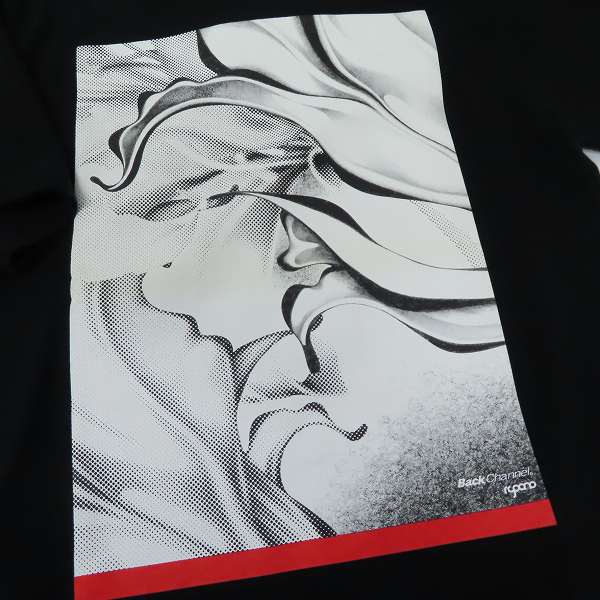 実際に弊社で買取させて頂いた【未使用】BACK CHANNEL/バックチャンネル プリント Tシャツ Mの画像 3枚目