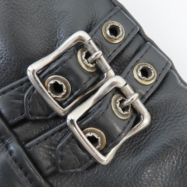 実際に弊社で買取させて頂いた【カスタム】KADOYA/カドヤ STANLEY GUESS/スタンリーゲス シングル レザージャケットの画像 9枚目