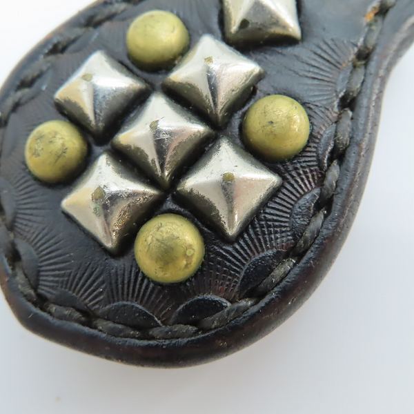 実際に弊社で買取させて頂いたCALEE/キャリー レザー/スタッズ キーホルダー/キーリングの画像 6枚目