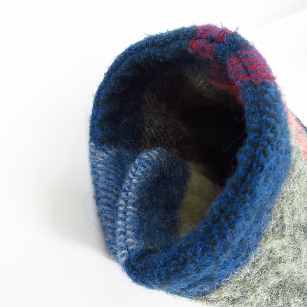 実際に弊社で買取させて頂いたNUMBER (N)INE/ナンバーナイン 2008AW/ポーランド期 エルボーパッチ チェック総柄 裏起毛 CPOジャケット F08-NJ019/5の画像 5枚目